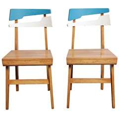 Rare Pair of Lucien Engels Chairs, 1957