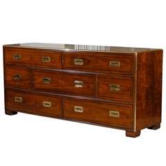 Handsome Baker Campaign 7 Drawer Chest