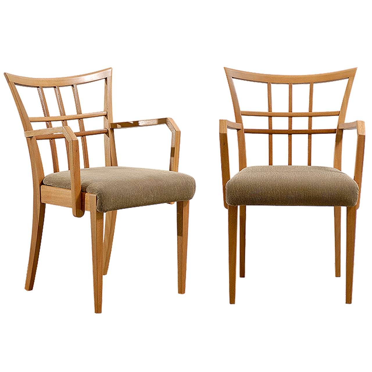 Elegant Pair of Armchairs by Paul Frankl for Brown Saltman