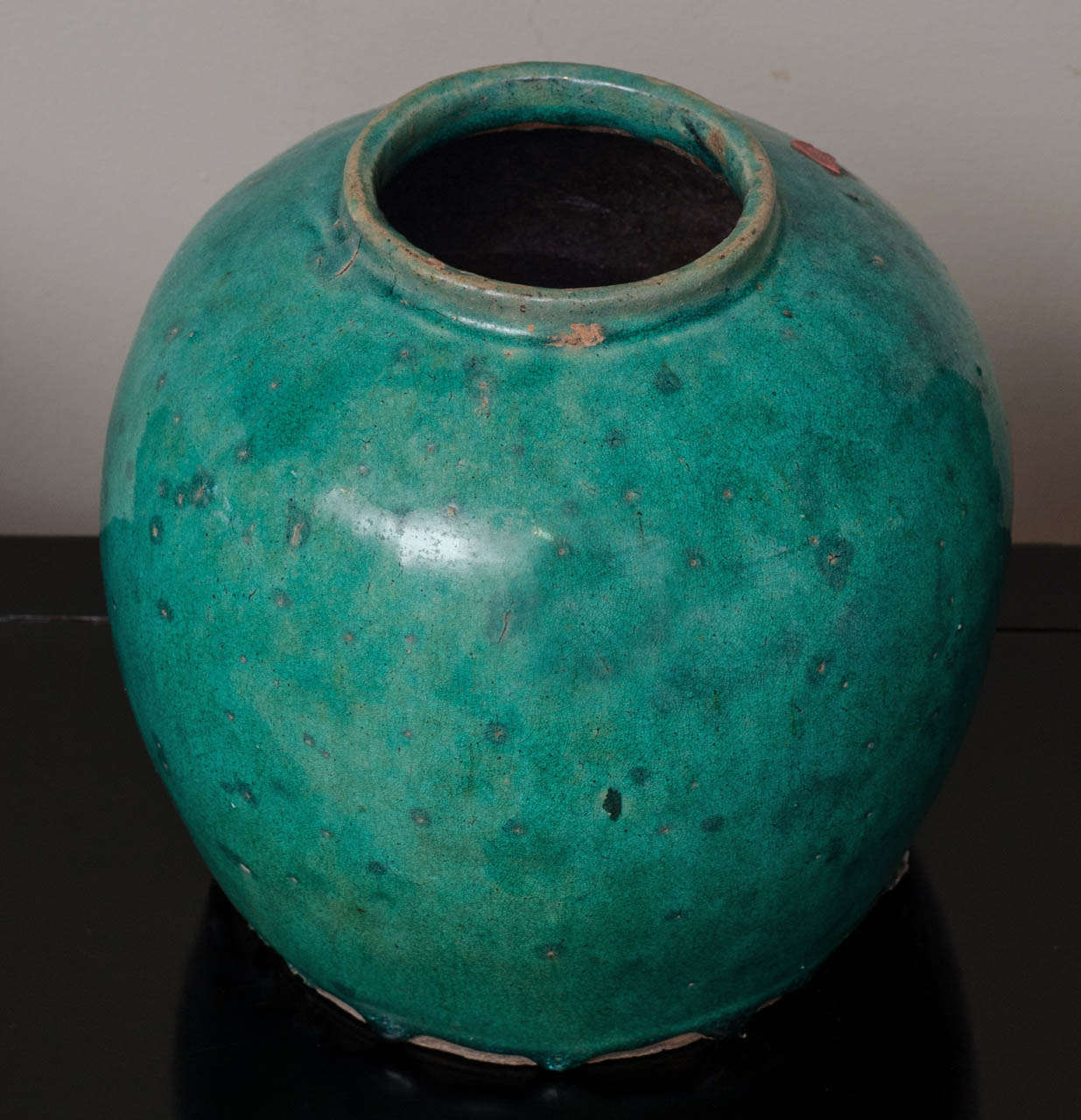 Chinese Green Glazed Ceramic Jars, 19th Century 1