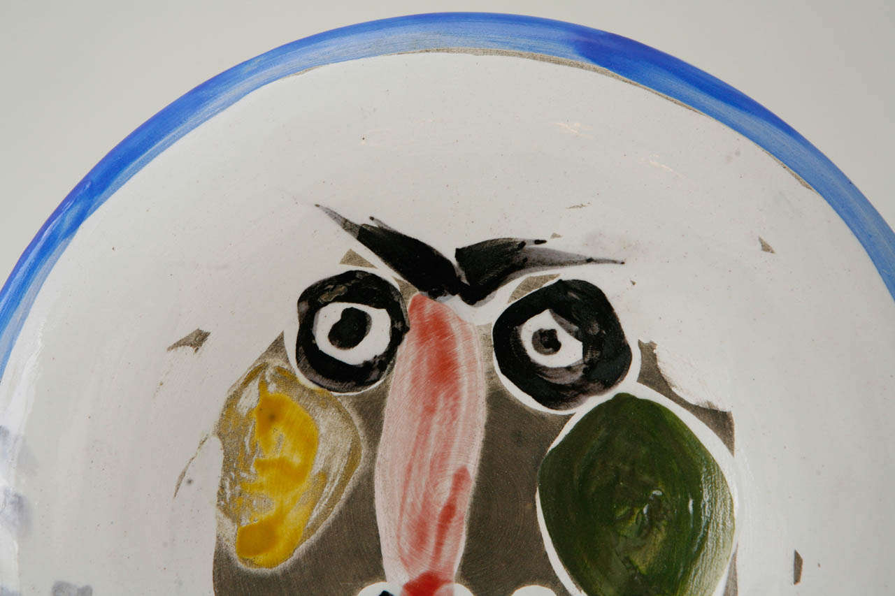 Milieu du XXe siècle Assiette Face n° 203 (A.R. 496) de Pablo Picasso