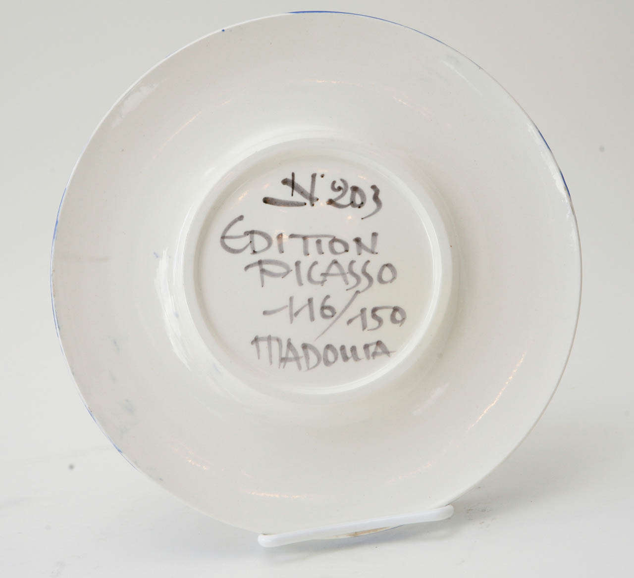 Assiette Face n° 203 (A.R. 496) de Pablo Picasso 1