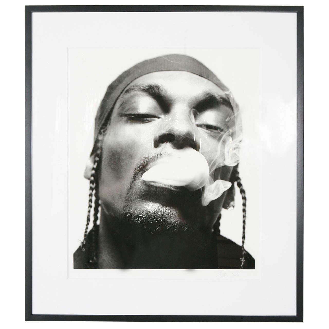 Black & White Photograph of Snoop Dogg by Anthony Mandler