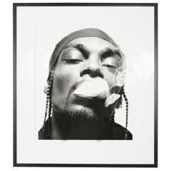 Black & White Photograph of Snoop Dogg by Anthony Mandler