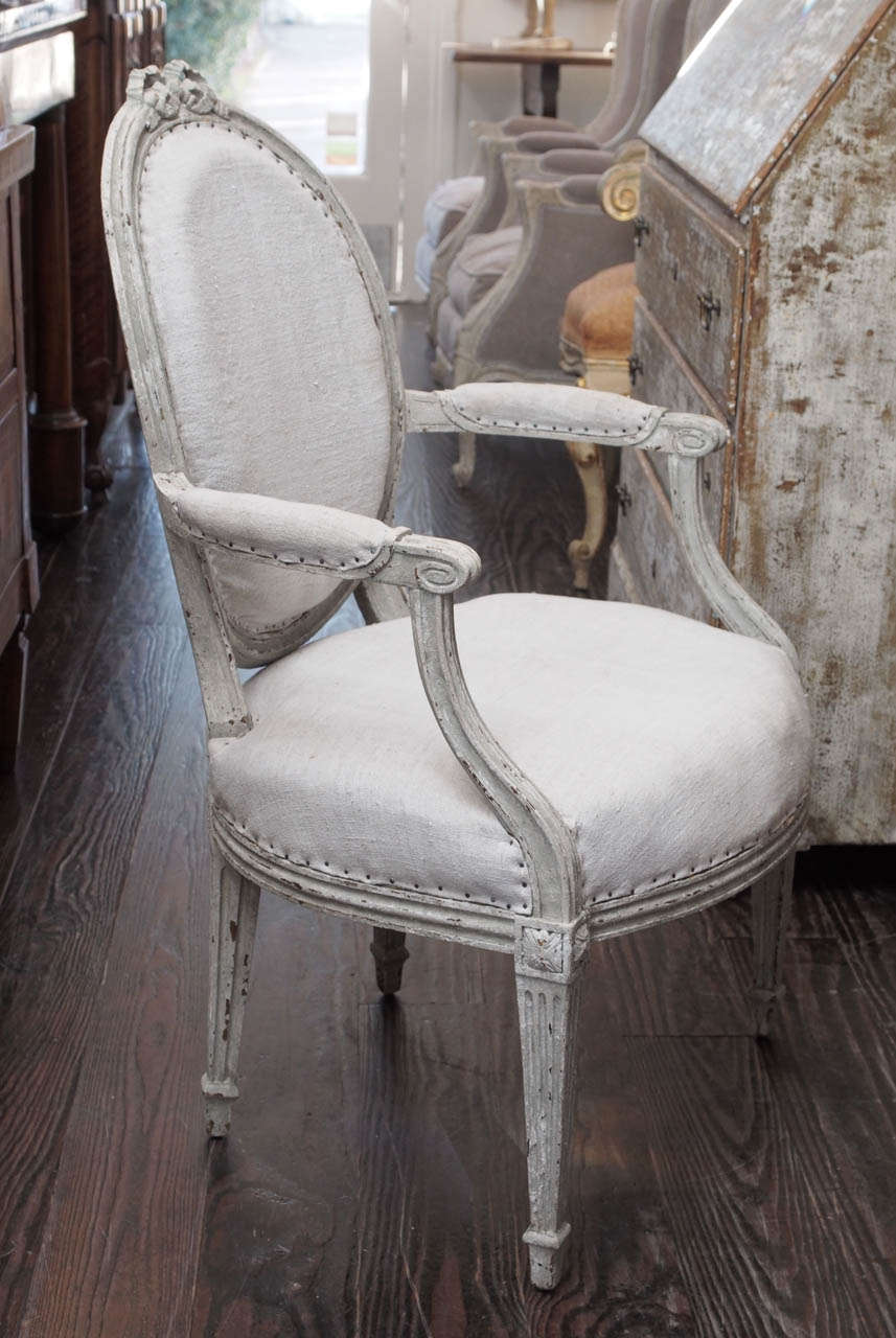 Pair Of French 19th Century Armchairs In Excellent Condition For Sale In New Orleans, LA