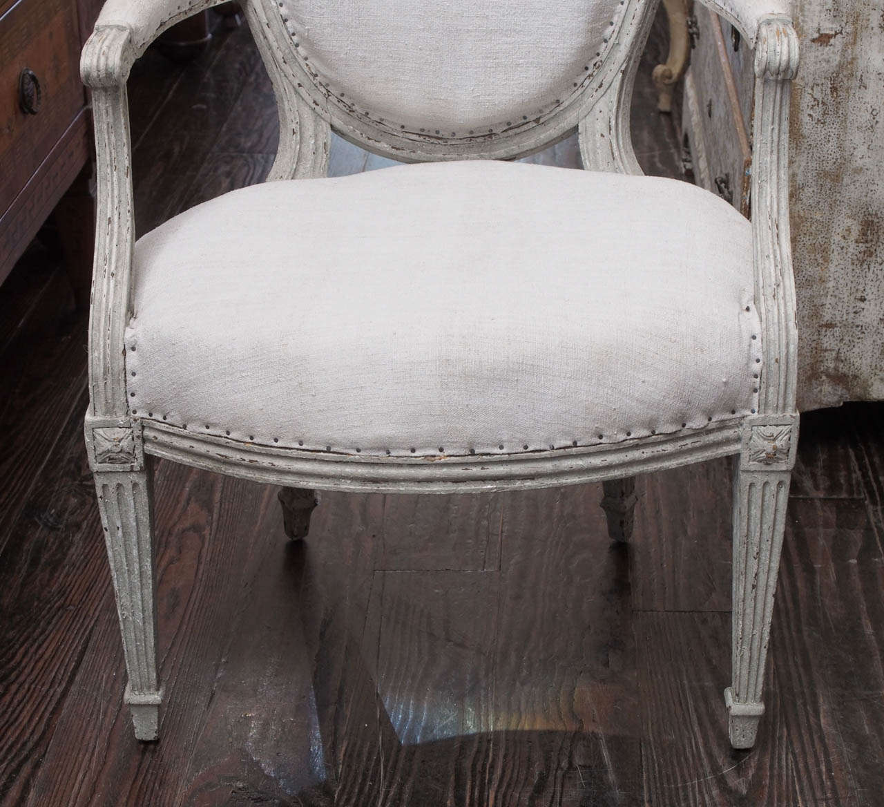 Pair Of French 19th Century Armchairs For Sale 1