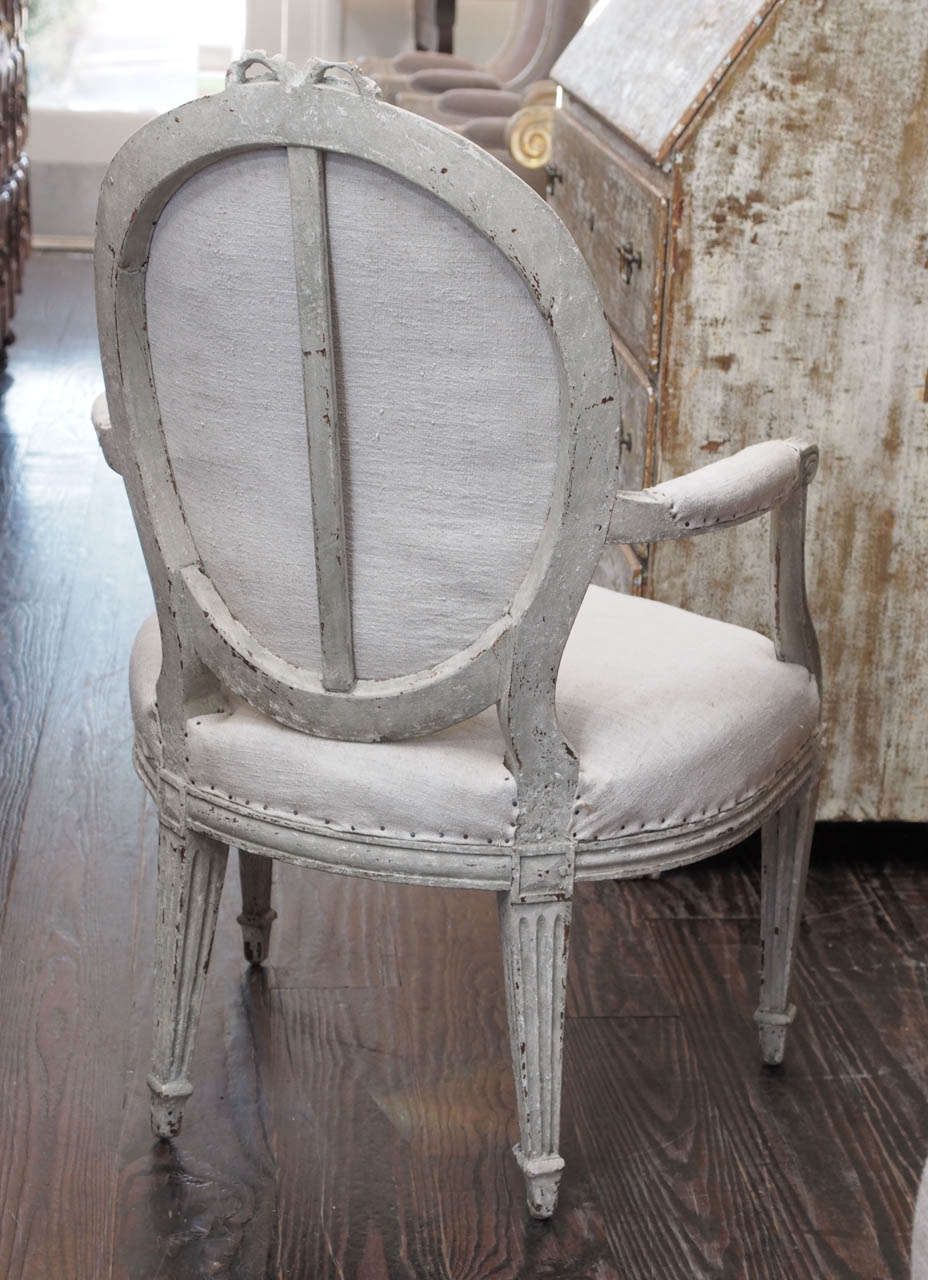 Pair Of French 19th Century Armchairs For Sale 4