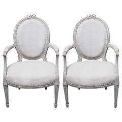Pair Of French 19th Century Armchairs