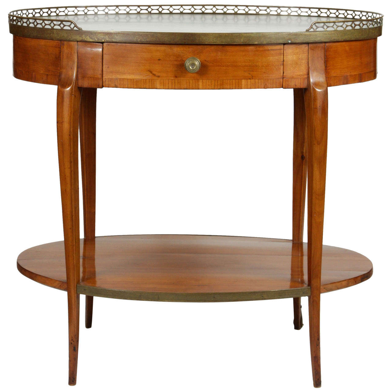 Oval Bouillotte Table For Sale