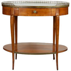Oval Bouillotte Table