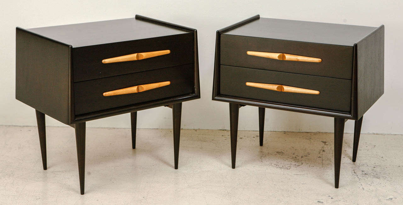 Pair of Nightstands by Edmund Spence In Excellent Condition In Los Angeles, CA