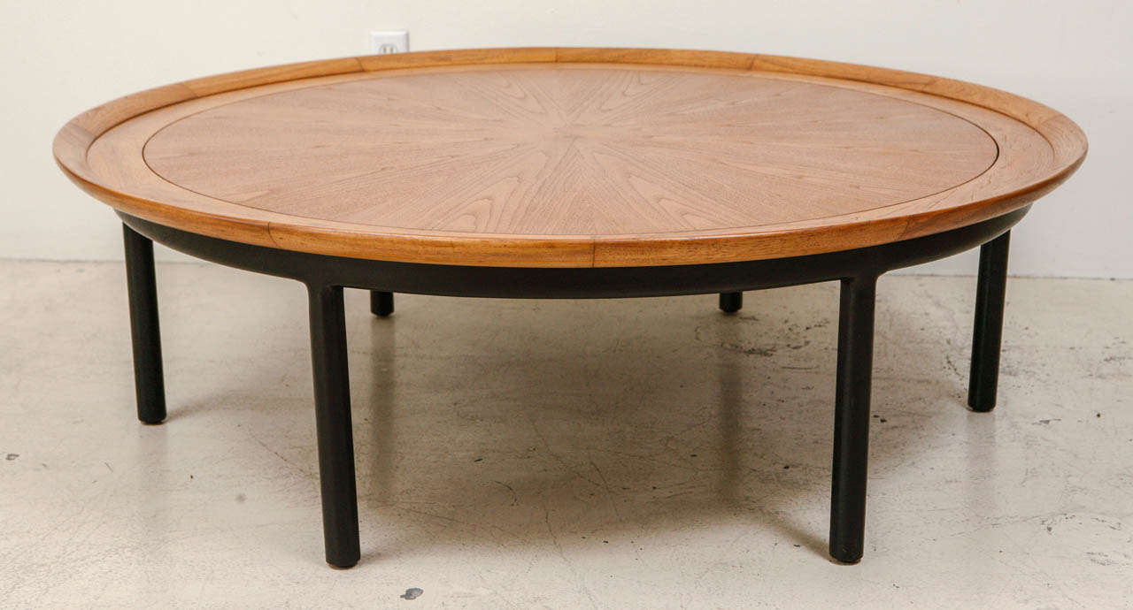 Large Walnut Coffee Table from 