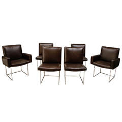 Set of 6 Milo Baughman Dining Chairs for Thayer Coggin