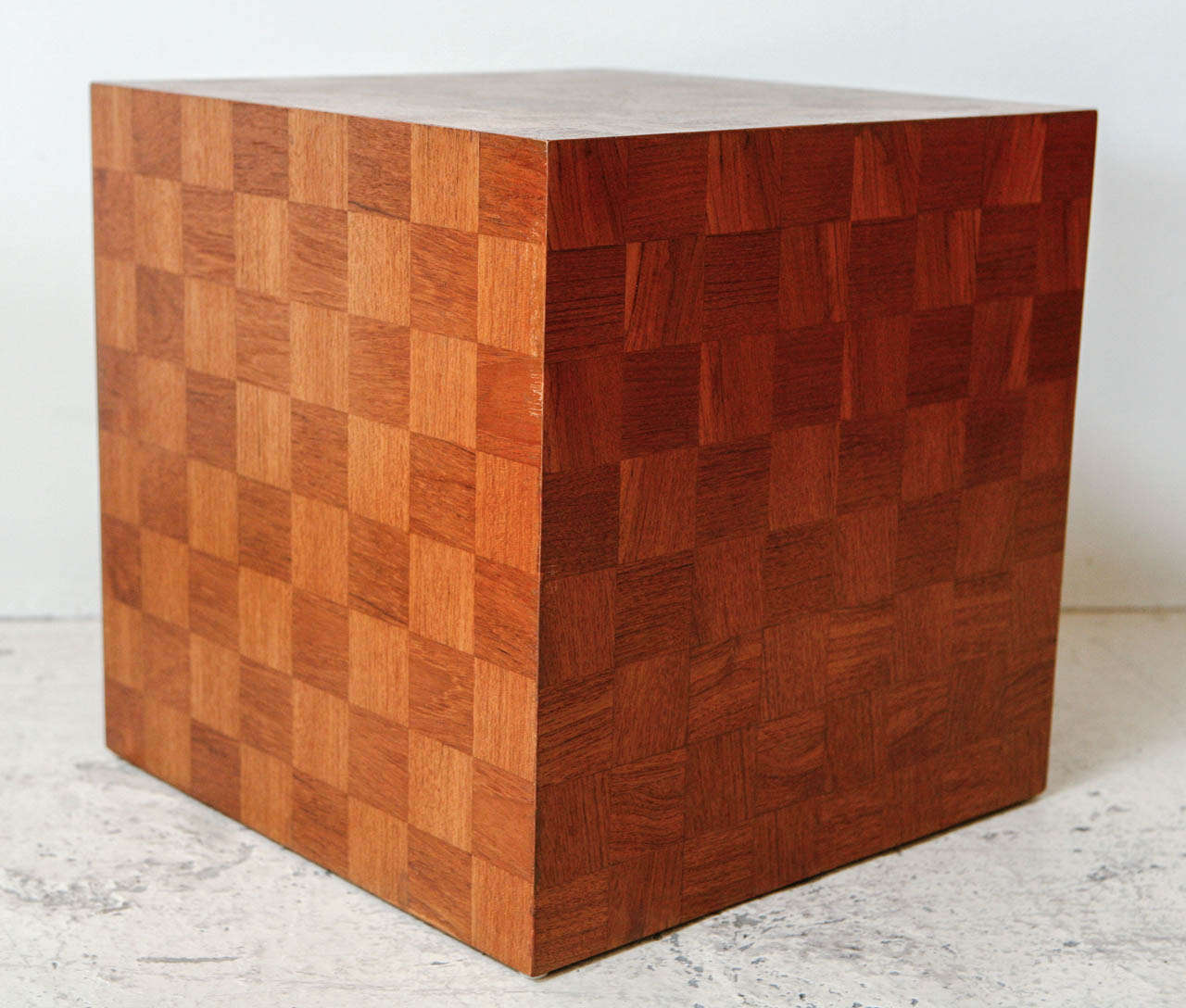 Pair of Italian Parquetry Cube Tables 2