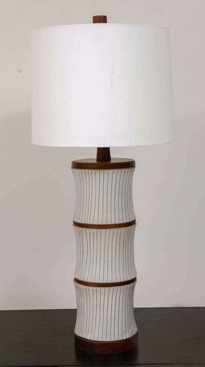 Ceramic Table Lamp by Gordon Martz for Marshalls Studio at 1stdibs