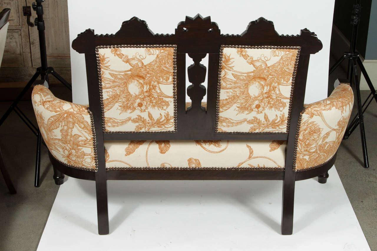Vintage Eastlake Settee 1