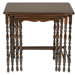 Set of Four Walnut Tables