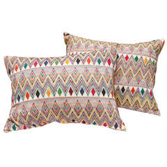 Gujarati Indian Needlework Pillows