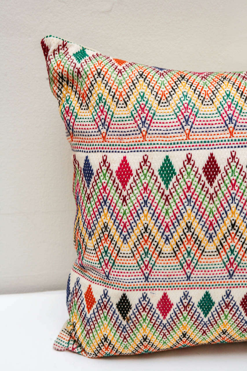 20th Century Gujarati Indian Needlework Pillows