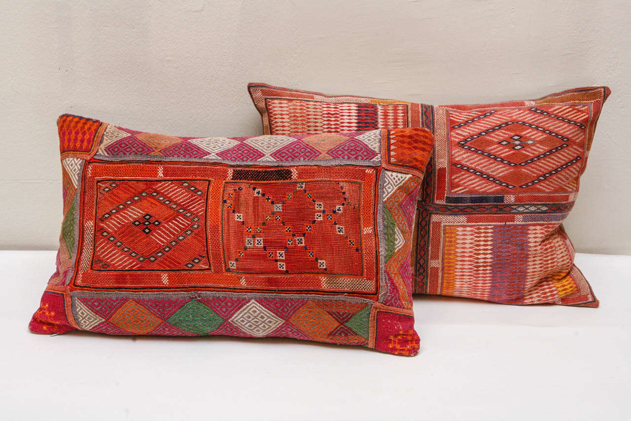 Banjara Pillow with Embroidery & Needlepoint