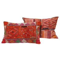 Banjara Pillow with Embroidery & Needlepoint