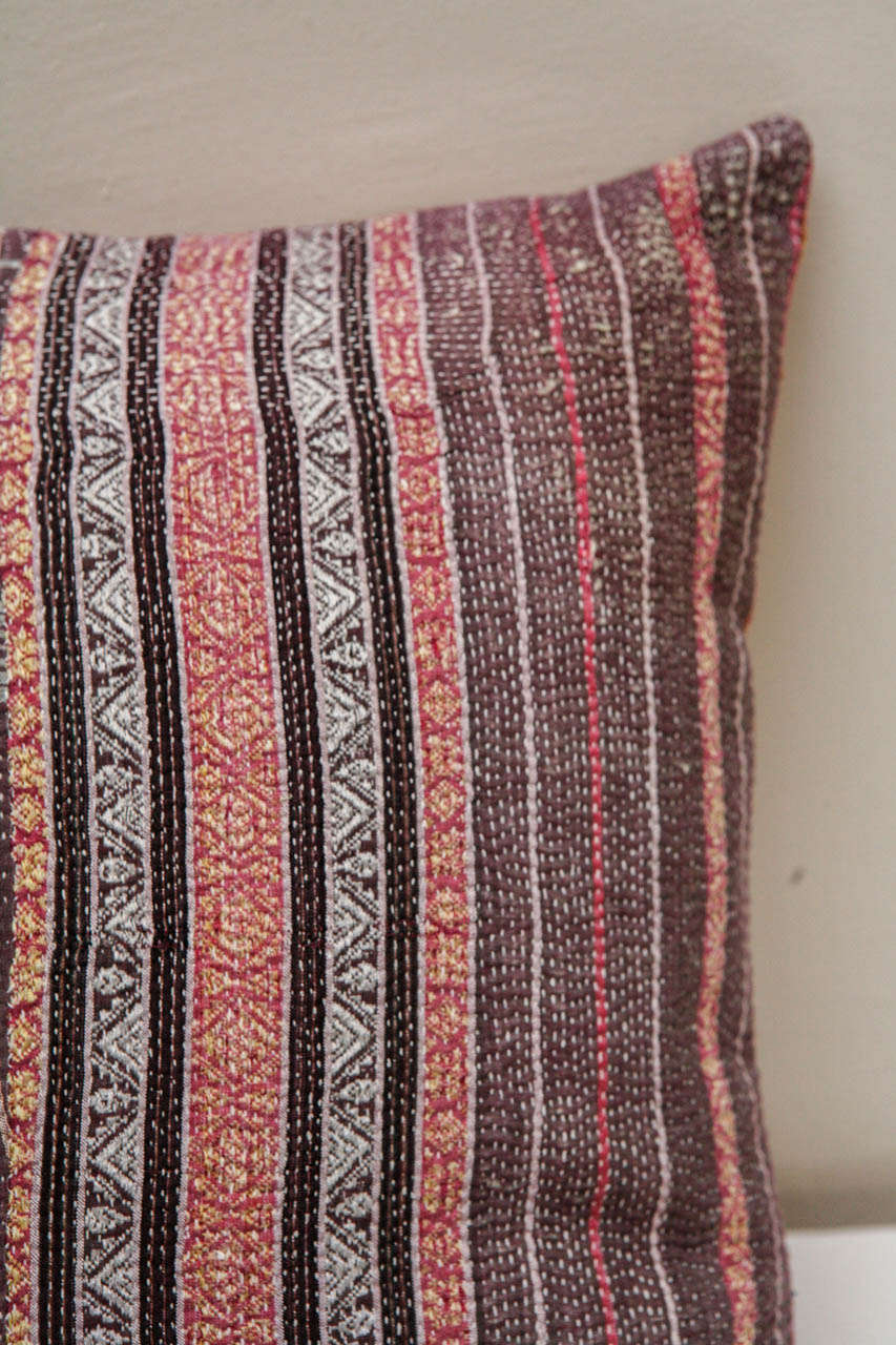 20th Century Indian Kantha Quilt Pillow