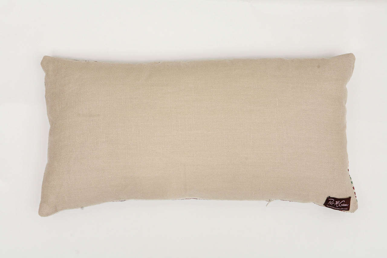 Gujarati Indian Embroidered Pillow at 1stdibs