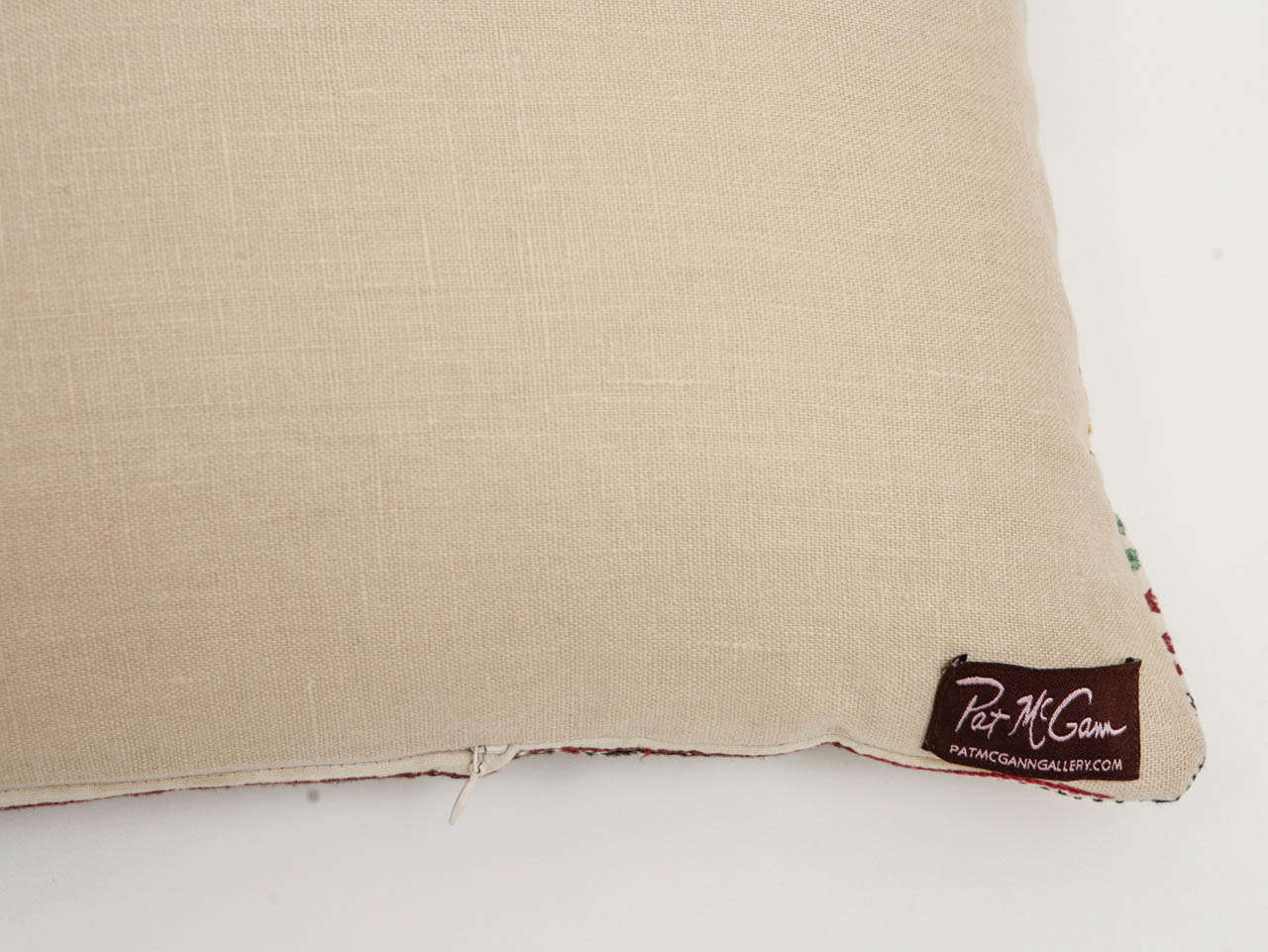 Gujarati Indian Embroidered Pillow at 1stdibs