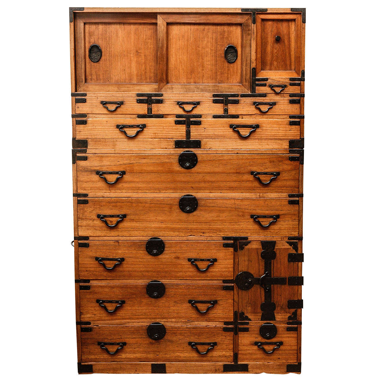 Mid Century Japanese Wardrobe Tansu at 1stDibs