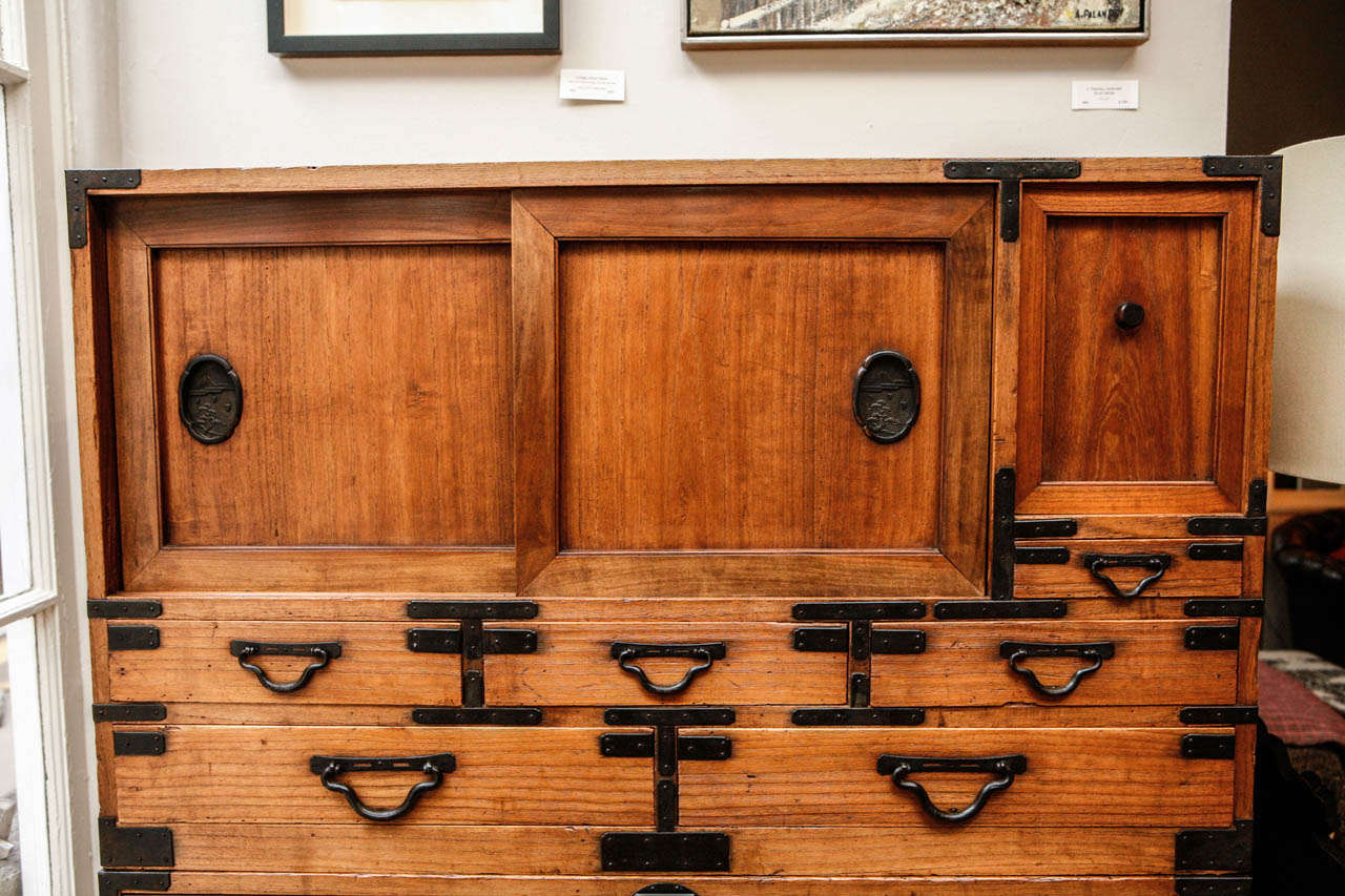 Mid Century Japanese Wardrobe Tansu at 1stDibs