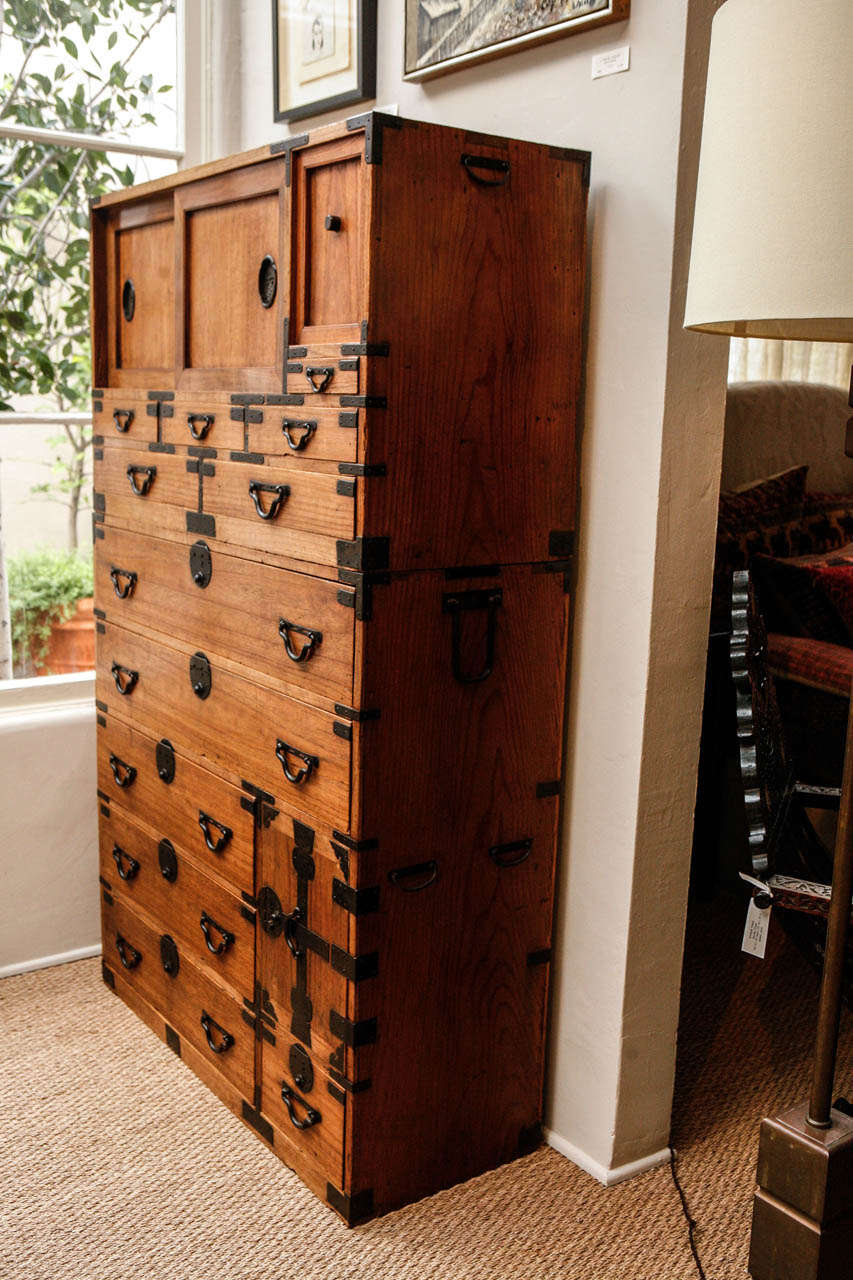Mid Century Japanese Wardrobe Tansu at 1stDibs