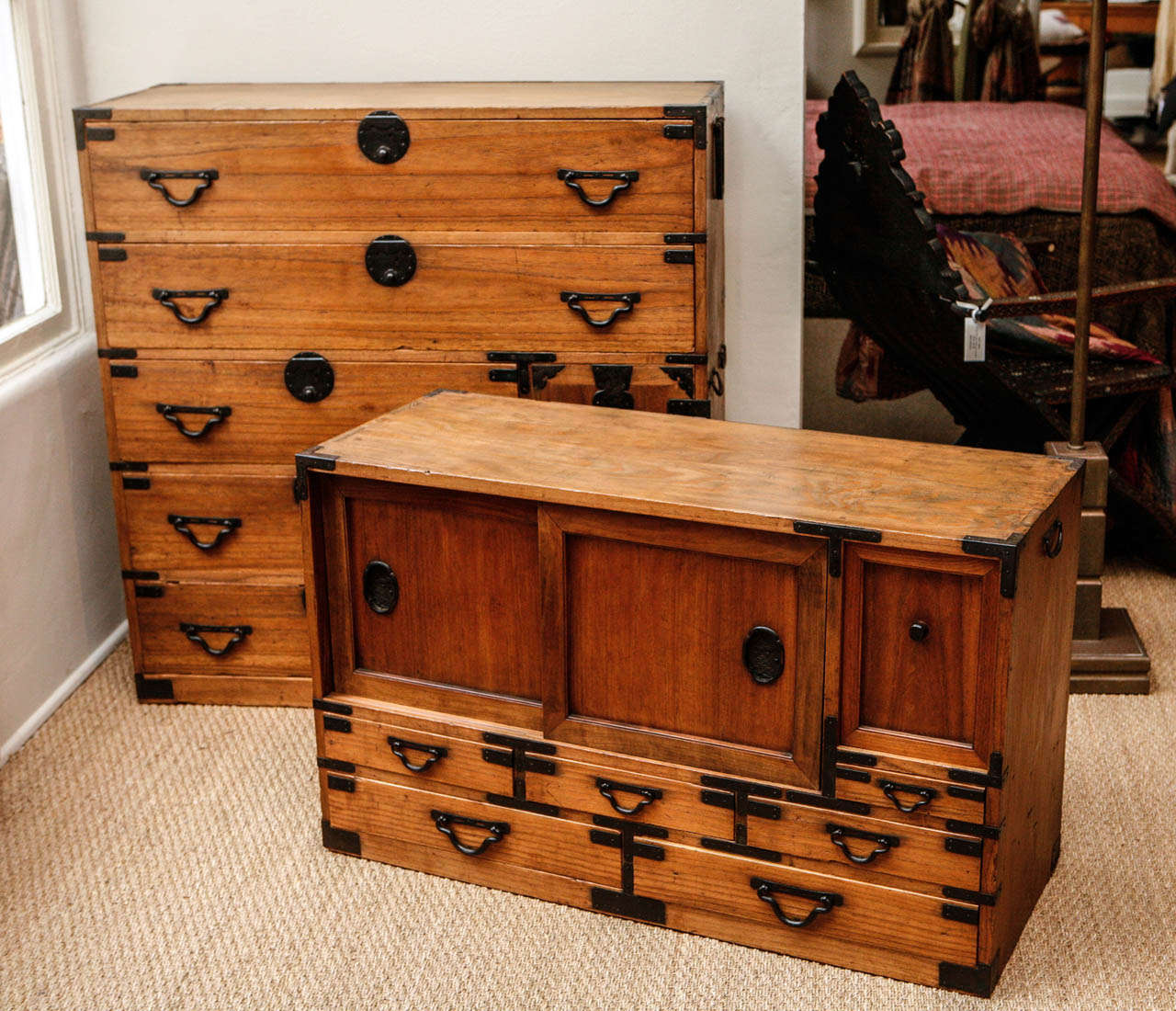 Mid Century Japanese Wardrobe Tansu at 1stDibs