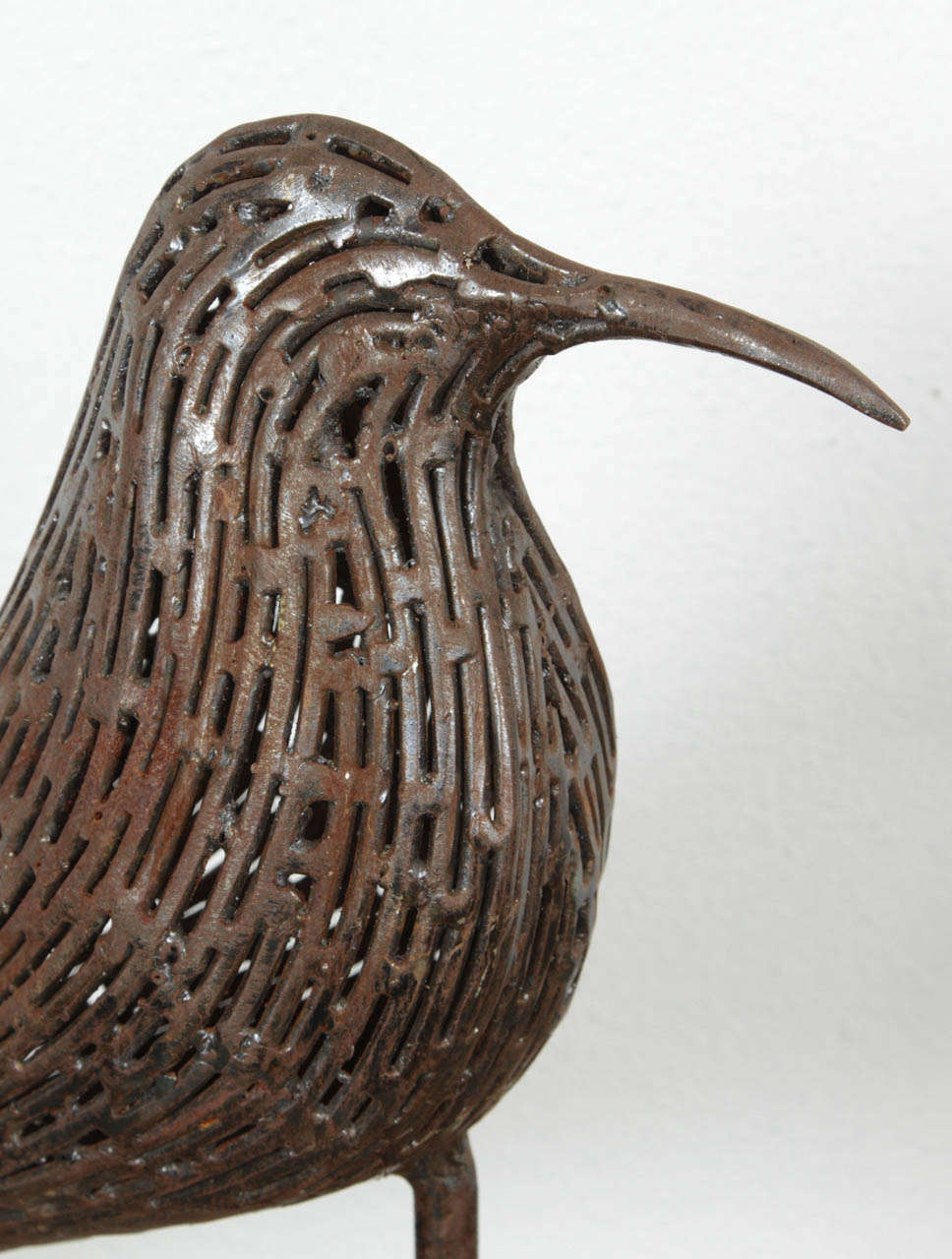Pair of Metal Sculpture Shorebirds For Sale 2