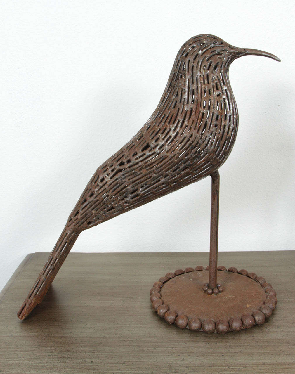 Pair of Metal Sculpture Shorebirds For Sale 3