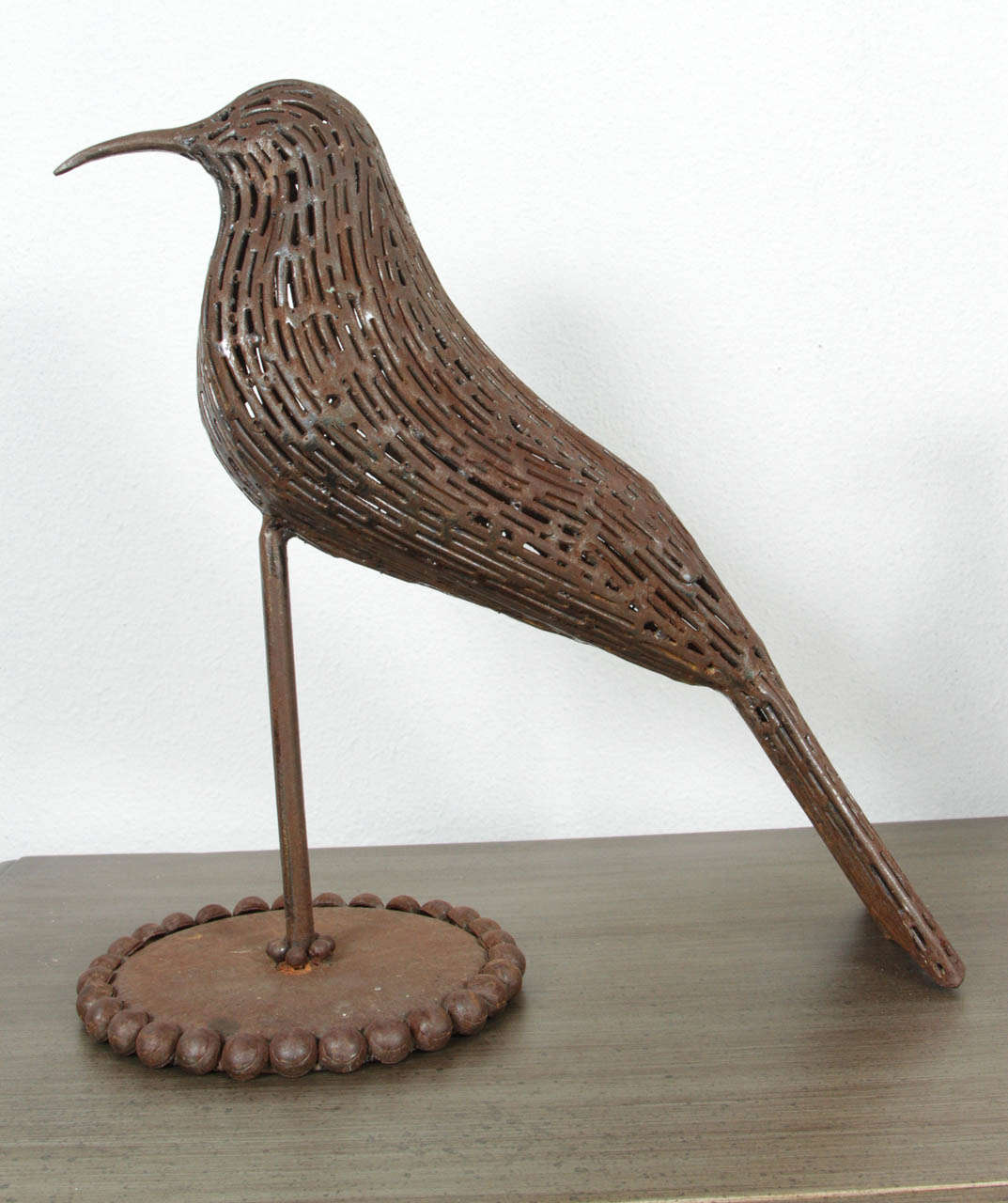 Pair of Metal Sculpture Shorebirds For Sale 4