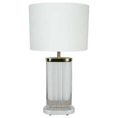 A Single 1960's Lucite Acrylic Table Lamp
