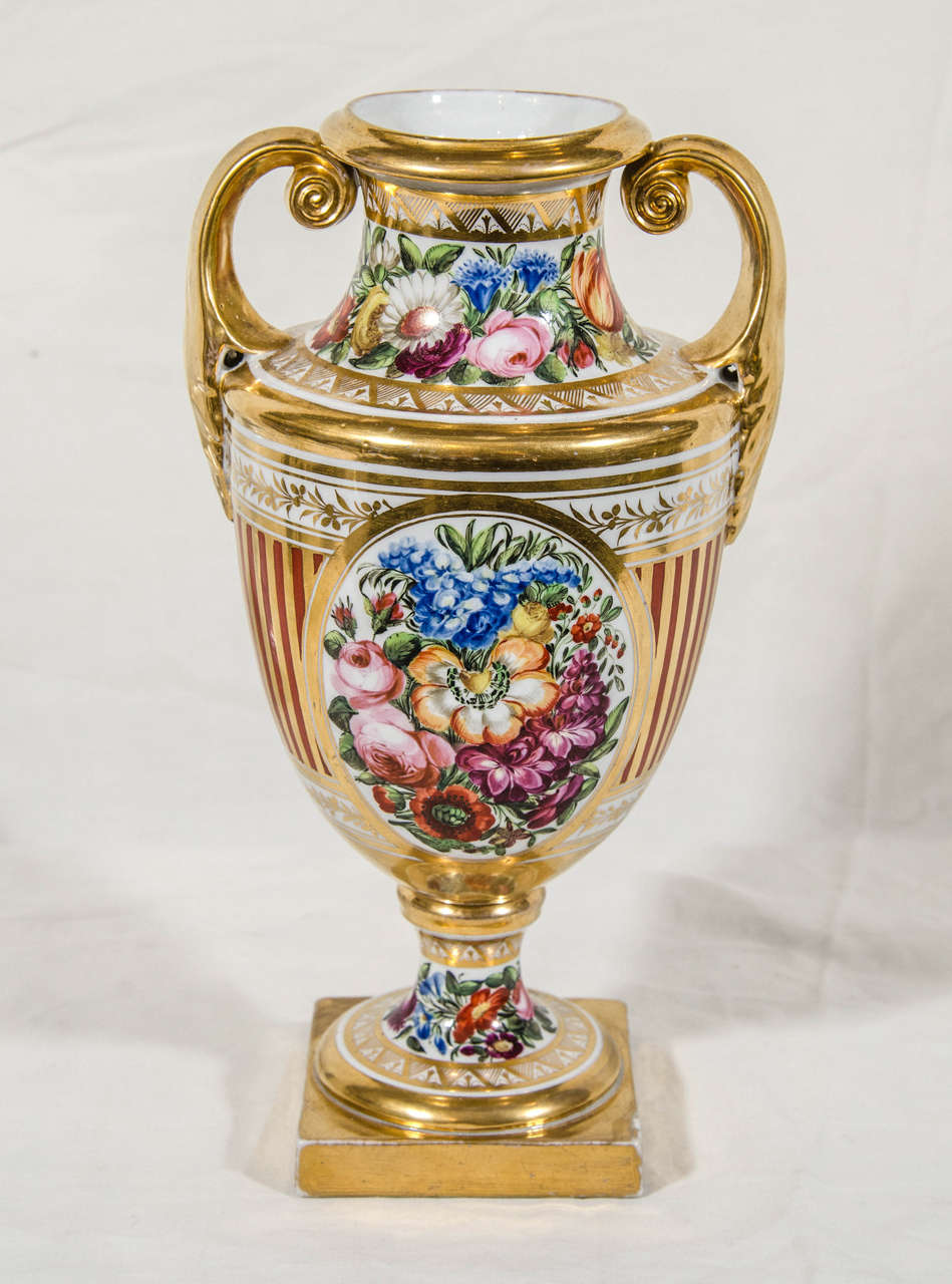 Antique Porcelain Mantle Vase Regency Period  3