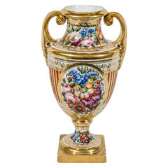 Antique Porcelain Mantle Vase Regency Period 