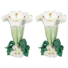 Pair of Minton Lily Vases