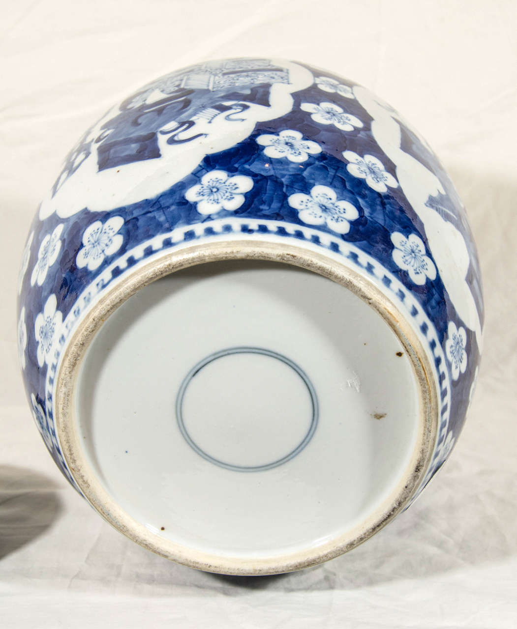 Pair of Chinese Xianfeng Blue and White Ginger Jars 2