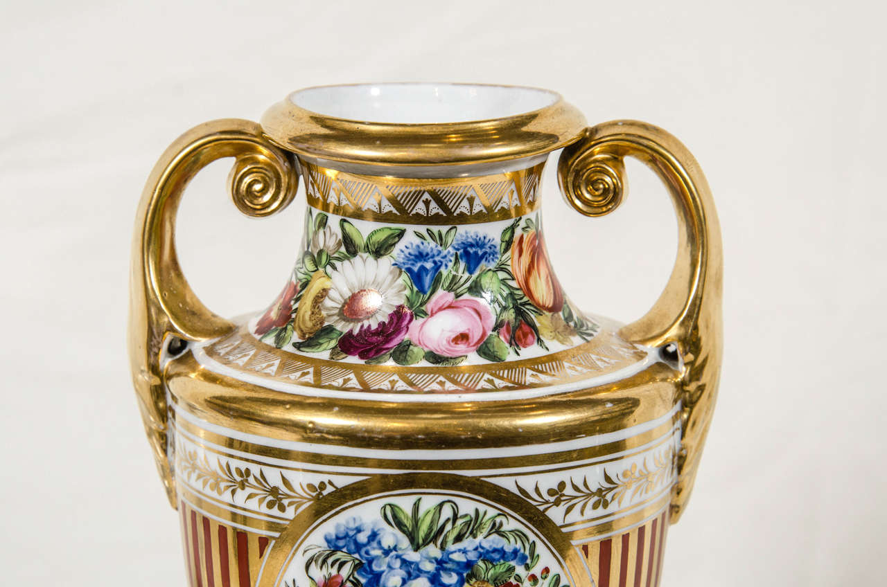 Antique Porcelain Mantle Vase Regency Period at 1stdibs