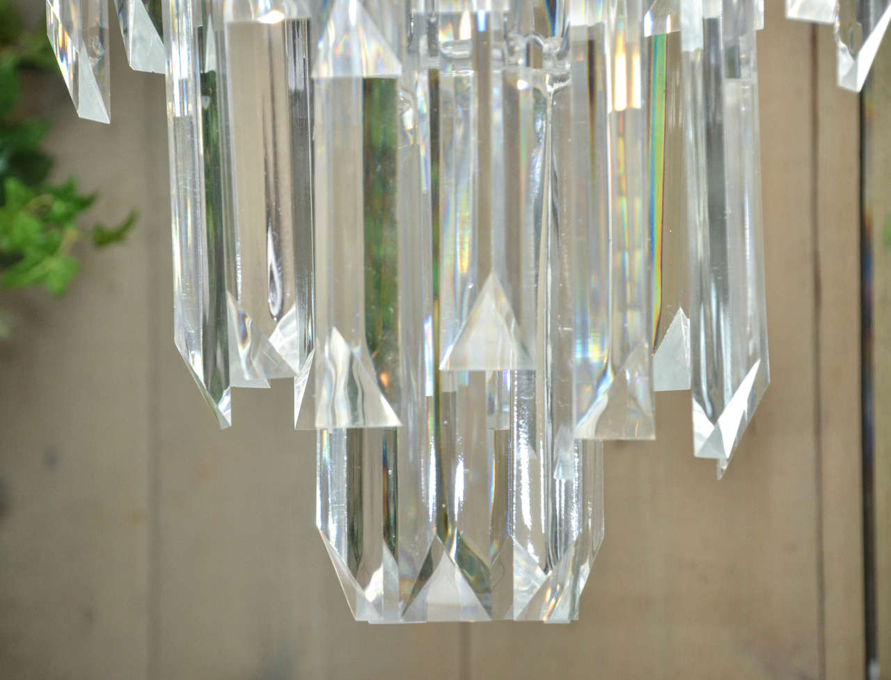 Mid-Century Modern Fabulous and Rare Pair of Mid-Century Lucite Chandeliers