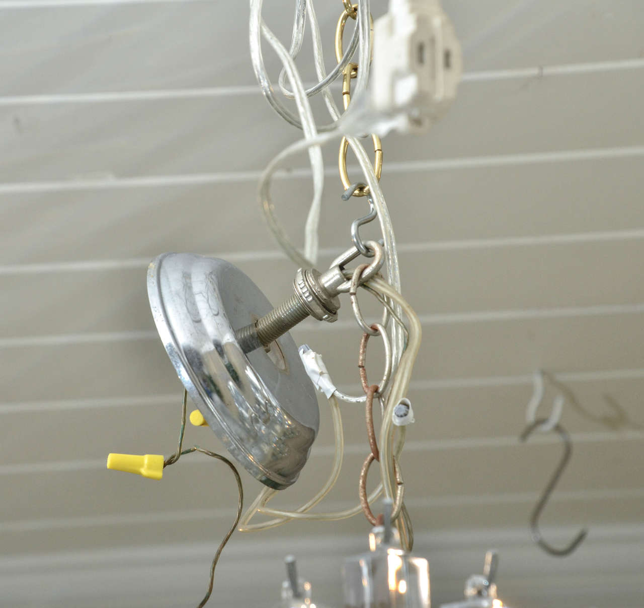Fabulous and Rare Pair of Mid-Century Lucite Chandeliers 2