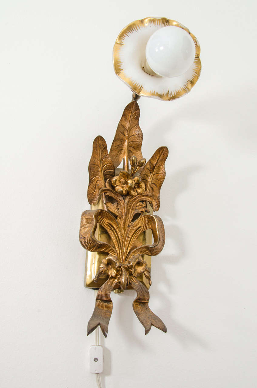 Art Nouveau Sconces In Excellent Condition For Sale In New York, NY