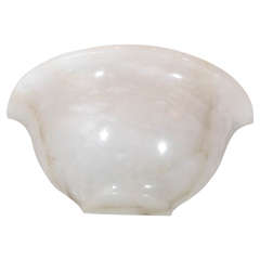 Creamy Art Deco Alabaster Sconce 3