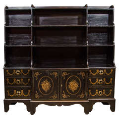 Regency Breakfront Waterfall Bookcase 2