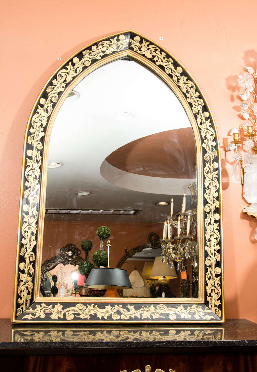 Pair of William Morris Style Arched Mirrors