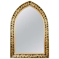 Pair of William Morris Style Arched Mirrors