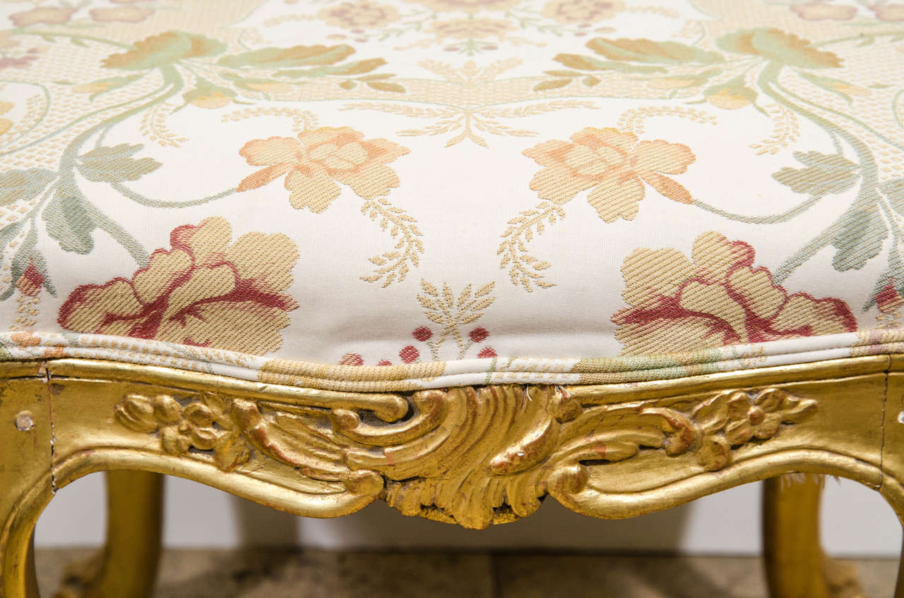 French Pair of Louis XV Style Stools