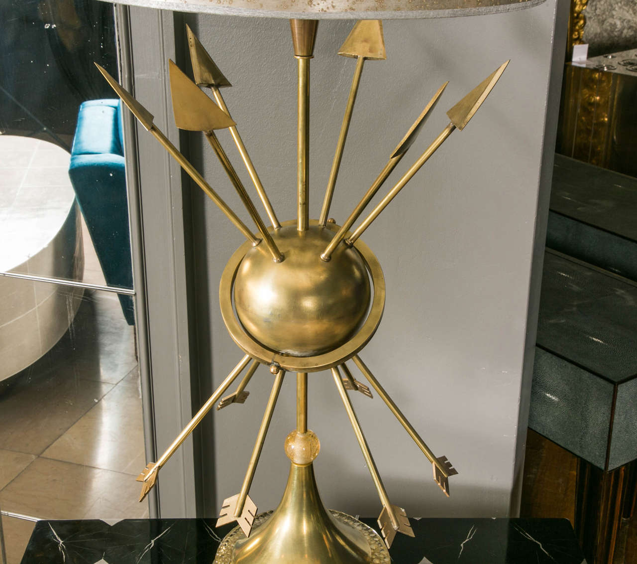 Pair of Brass Table Lamps 1